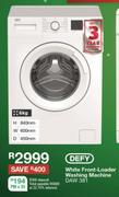 Defy 6kg White Front Loader Washing Machine DAW 381