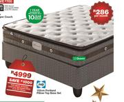 Sealy 152cm Queen Portland Pillow Top Base Set