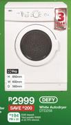 Defy 5kg White Autodryer DTD258