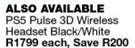  PS5 Pulse 3D Wireless Headset Black/White-Each