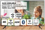 Samsung 50" (127cm) 4K Smart LED TV UA50AU7000