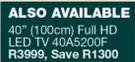 Hisense 40" (100cm) Full HD LED TV 40A5200F