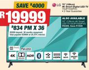 LG 75" (189cm) 4K Smart Digital LED TV 75UP7550PVC