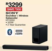 Sony Soundbar + Wireless Subwoofer HT-S350