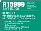 Samsung 70" (179cm) 4K Smart LED TV UA70AU7000