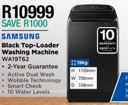 Samsung 19kg Top Loader Washing Machine (Black) WA19T62