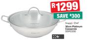 Snappy Chef 9L 30cm Platinum Casserole SSRC030