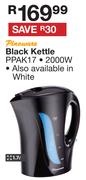 Pineware 1.7L Black Kettle PPAK17