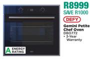 Defy Gemini Petite Chef Oven DBO772