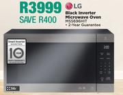 LG 56L Black Inverter Microwave Oven MS5696HIT