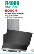 Bosch 60cm Black Hood DWK065G60