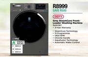 Defy 10Kg Grey SteamCure Front Loader Washing Machine DAW387