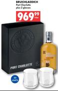 Bruichladdich Port Charlotte Plus 2 Glasses-750ml