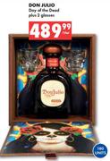 Don Julio Day Of The Dead Plus 3 Glasses-750ml