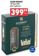 Glen Grant 10 Year Old Plus 2 Glasses-750ml