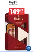 Grant’s Plus 2 Glasses-750ml