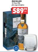 Macallan 12 Year Old Plus Jug And Glass-750ml