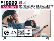 LG 75" (189cm) Ultra HD Smart LED TV 75UN7180PVC