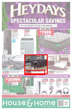 House & Home : Heydays Spectacular Savings (06 February - 19 February 2023), page 1