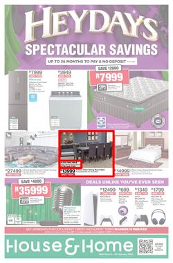 House & Home : Heydays Spectacular Savings (06 February - 19 February 2023), page 1