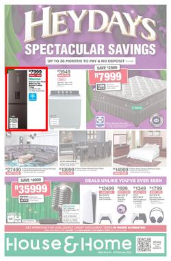 House & Home : Heydays Spectacular Savings (06 February - 19 February 2023), page 1