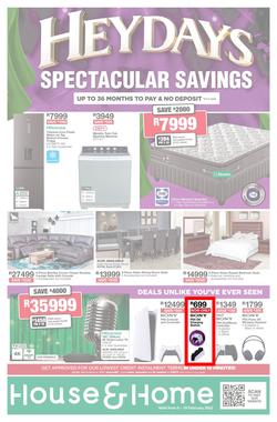 House & Home : Heydays Spectacular Savings (06 February - 19 February 2023), page 1