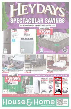 House & Home : Heydays Spectacular Savings (06 February - 19 February 2023), page 1