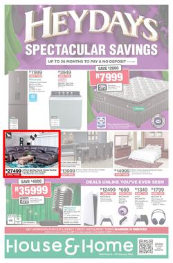 House & Home : Heydays Spectacular Savings (06 February - 19 February 2023), page 1