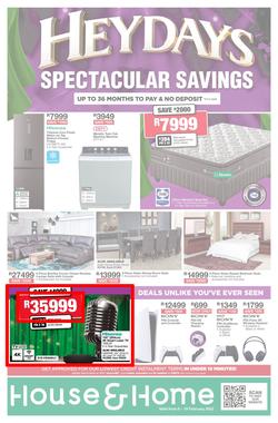 House & Home : Heydays Spectacular Savings (06 February - 19 February 2023), page 1