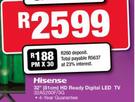 Hisense 32" (81cm) HD Ready Digital LED TV 32A5200F/3G