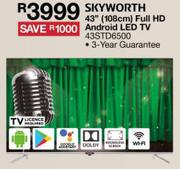 Skyworth 43" (108cm) Full HD Android LED TV 43STD6500