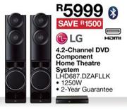 LG 4.2 Channel DVD Component Home Theatre System LHD687.DZAFLLK