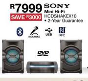 Sony Mini Hi-Fi HCDSHAKEX10