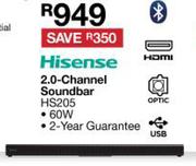 Hisense 2.0 Channel Soundbar HS205