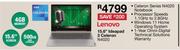 Lenovo 15.6" Ideapad 3 Celeron N4020