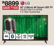 LG 55" (139cm) 4K Smart LED TV 55UQ75001LG.AFBB