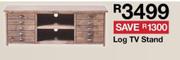 Log TV Stand