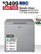 KIC 207L Metallic Chest Freezer KCG210/2