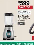 Platinum 1.5L Jug Blender BL1703A-SA