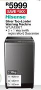 Hisense 13Kg Silver Top Loader Washing Machine WTJA1302T