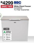 KIC 290L White Chest Freezer KCG300/2