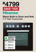 Hisense Black Built In Oven & Hob