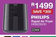 Philips 4.1L Rapid Air Fryer HD9200/91