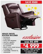 Henley Swivel Rocker-Recliner