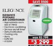 Elegance Portable 10000 BTU Air Conditioner ELPA10C