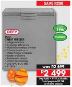 Defy 196Ltr Metallic Eco Chest Freezer CF210HC ECO MET