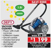 Defy 1.8Ltr Vacuum Cleaner VC1302WT
