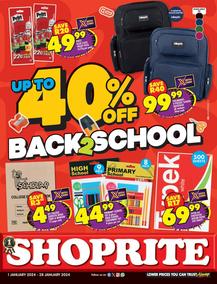 Shoprite : Back To School (1 January - 28 January 2024)