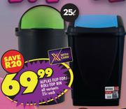 Alplas Flip Top/Roll Top Bin All Variants-25L Each
