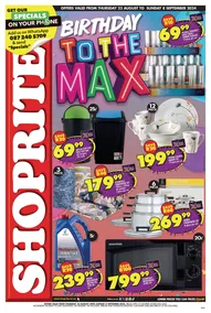 Shoprite : Birthday To The Max (22 August - 8 September 2024)